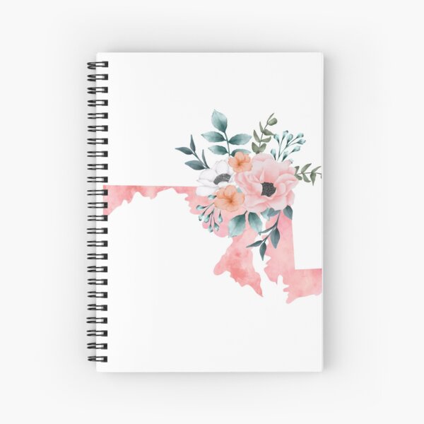 Item preview, Maryland Pink Floral Watercolor - MD designed and sold by randrgiftshop.