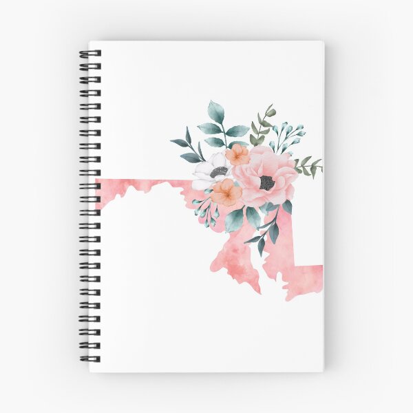 Item preview, Maryland Pink Floral Watercolor - MD designed and sold by randrgiftshop.