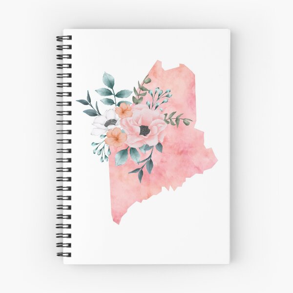 Item preview, Maine Pink Floral Watercolor - ME designed and sold by randrgiftshop.
