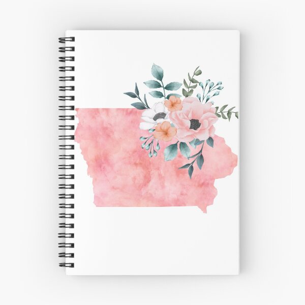 Artikelvorschau, Iowa rosa Blumenaquarell - IA entworfen und verkauft von randrgiftshop.