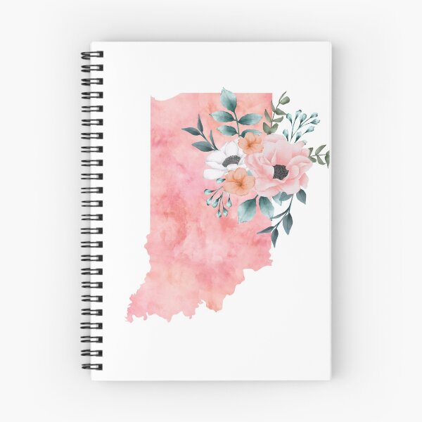 Item preview, Indiana Pink Floral Watercolor - IN designed and sold by randrgiftshop.