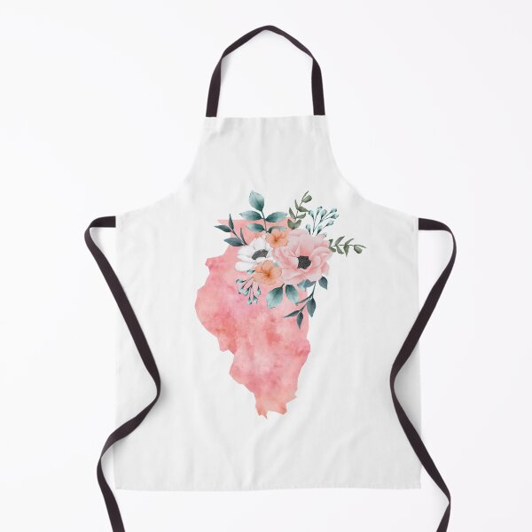 Item preview, Illinois Pink Floral Watercolor - IL designed and sold by randrgiftshop.