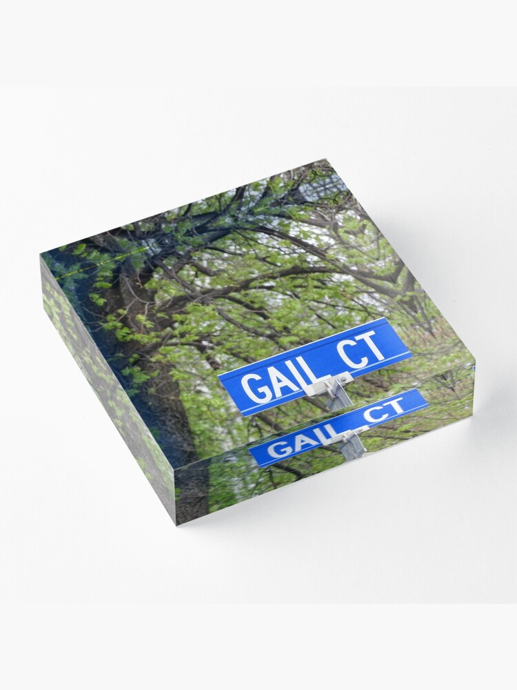 Alternate view of Gail, Gail mug, Gail magnet, Gail sticker, Gail mask Acrylic Block