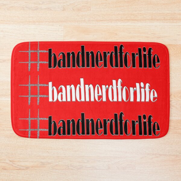 Item preview, #bandnerdforlife with white center and flute hashtag designed and sold by AliCatOriginals.