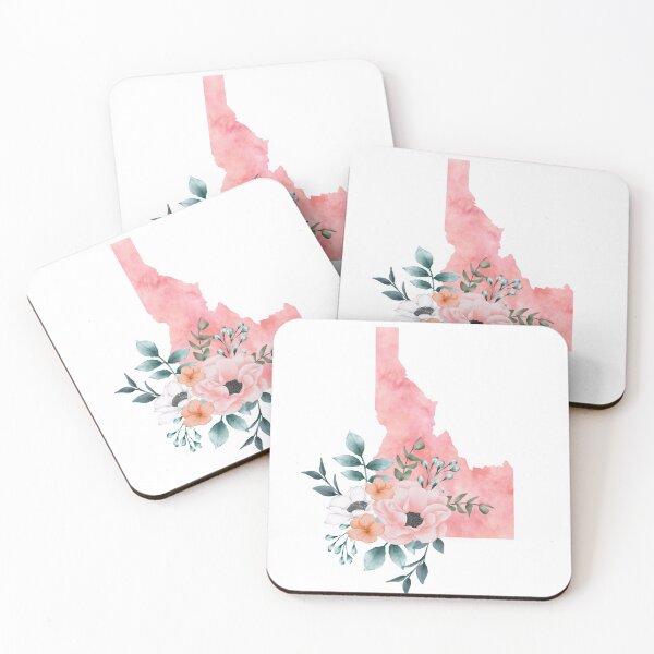 Item preview, Idaho Pink Floral Watercolor - ID designed and sold by randrgiftshop.