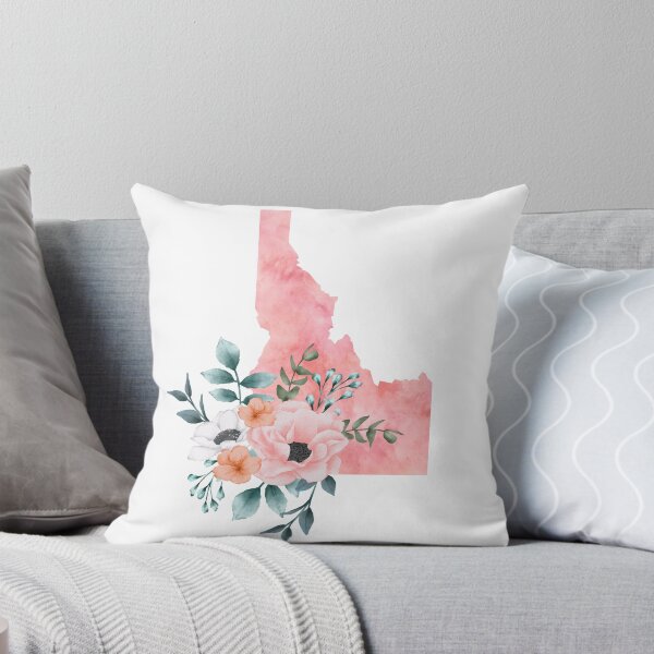 Item preview, Idaho Pink Floral Watercolor - ID designed and sold by randrgiftshop.