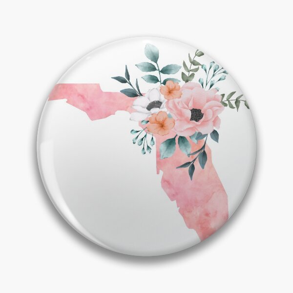 Item preview, Florida Pink Floral Watercolor - FL designed and sold by randrgiftshop.