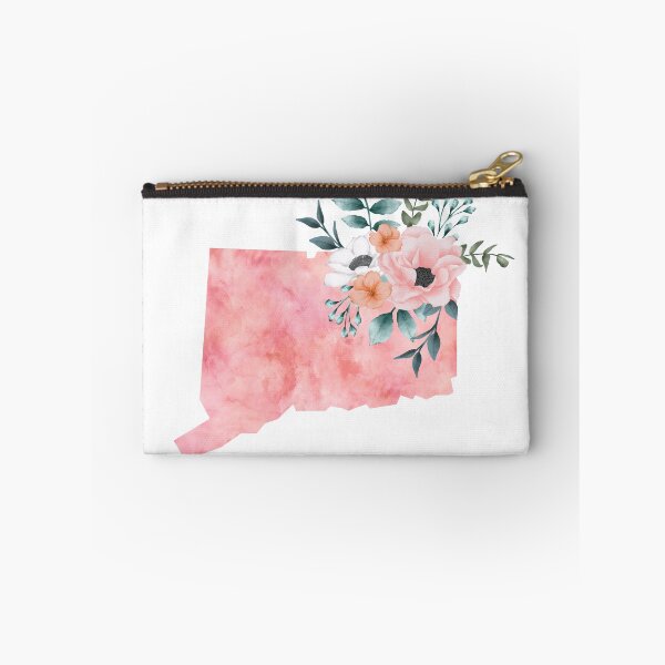 Item preview, Connecticut Pink Floral Watercolor - CT designed and sold by randrgiftshop.