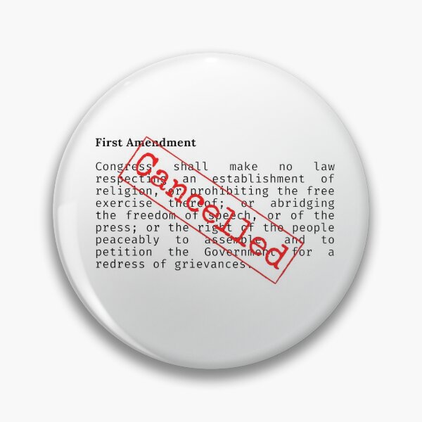 Item preview, First Amendment - Freedom of Speech - Cancel Culture designed and sold by PerryPerryCo.