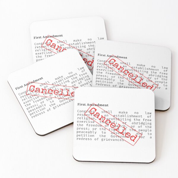 Item preview, First Amendment - Freedom of Speech - Cancel Culture designed and sold by PerryPerryCo.