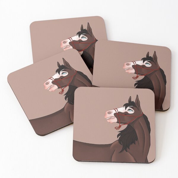 Item preview, Bay horse neighing  designed and sold by teddiwinkles.