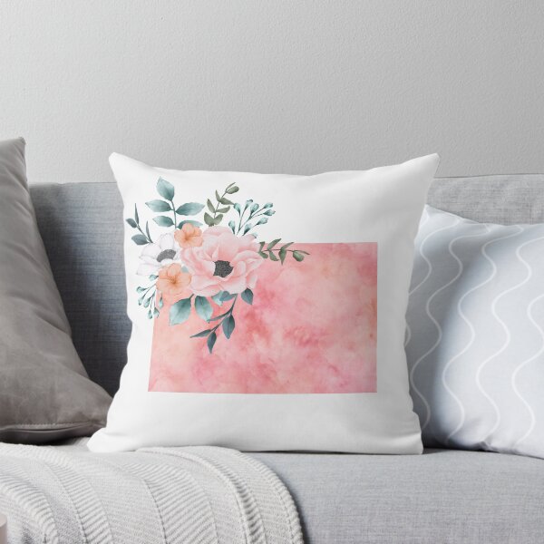 Aperçu de l'œuvre Aquarelle florale rose du Colorado - CO créée et vendue par randrgiftshop.