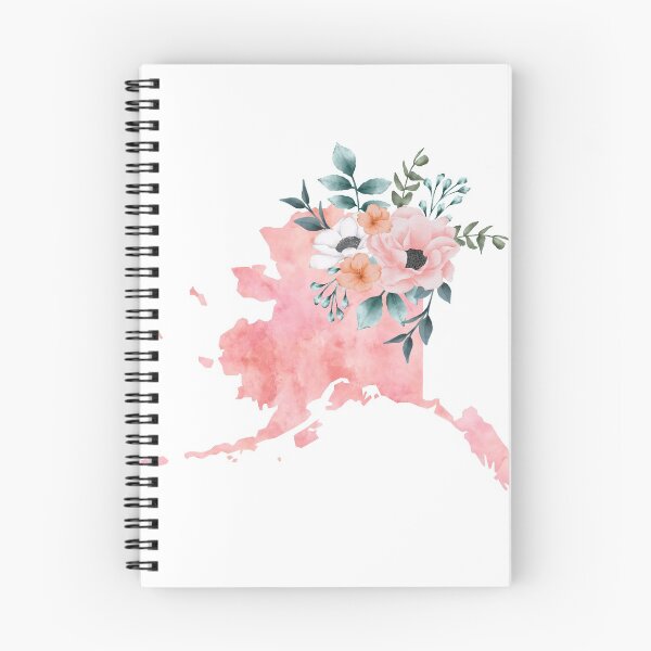 Item preview, Alaska Pink Floral Watercolor - AK designed and sold by randrgiftshop.
