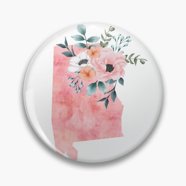 Item preview, Alabama Pink Floral Watercolor - AL designed and sold by randrgiftshop.