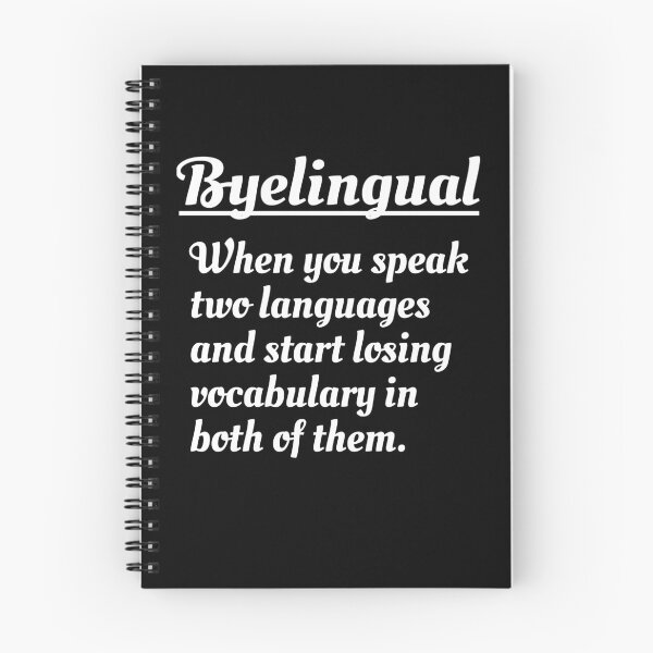 Item preview, Byelingual Funny Bilingual dual language Quote designed and sold by NeXore.