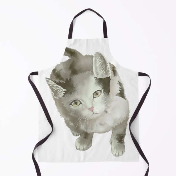 Item preview, Realistic Cute Painted Grey Cat designed and sold by Cat2D.