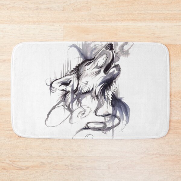 Item preview, Watercolor Painted Beast Wolf Art designed and sold by Cat2D.