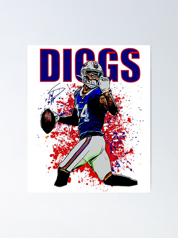 Stefon Diggs Buffalo Bills Poster Wall Art Sports Poster 