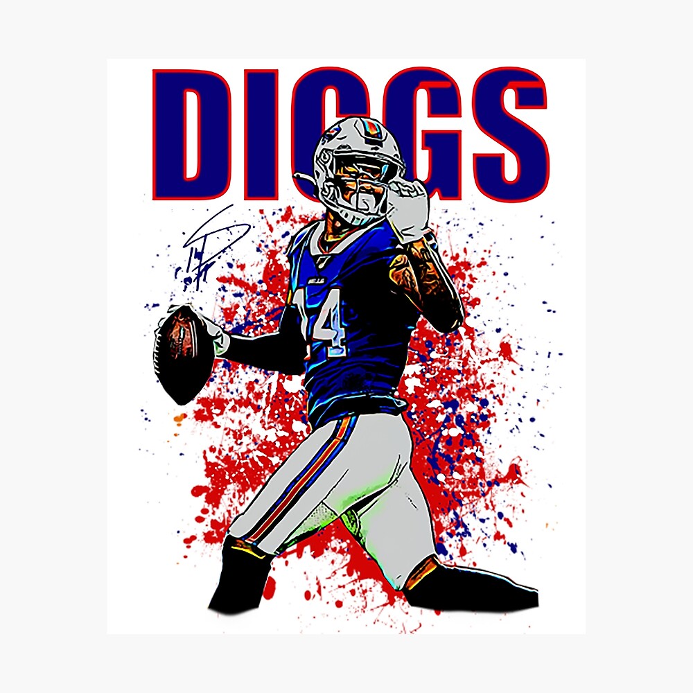 Stefon Diggs Cartoon WHT