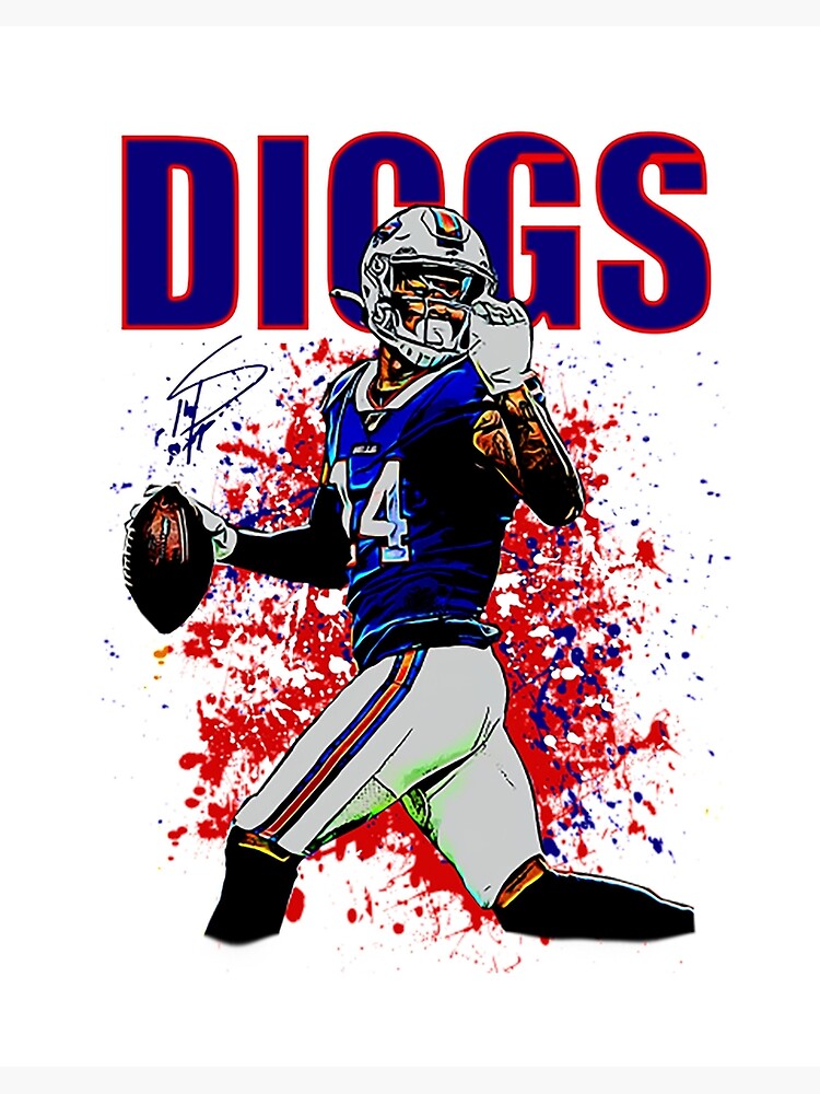 Stefon Diggs Cartoon WHT