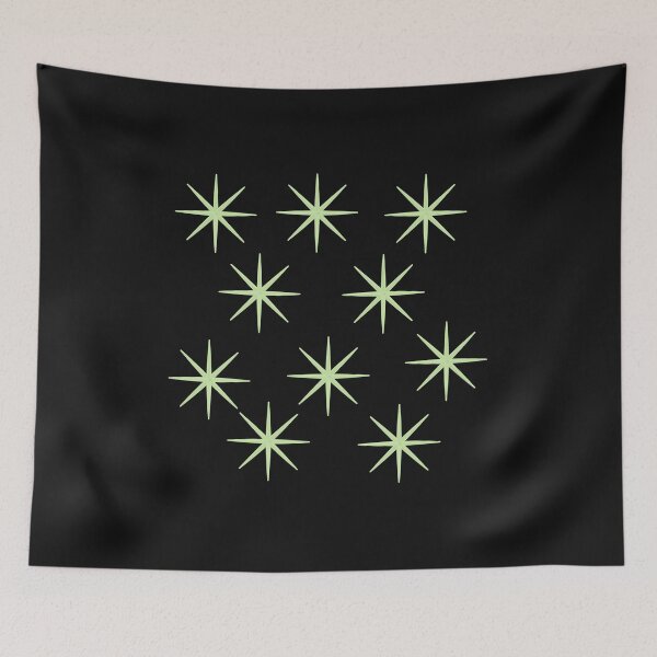 Item preview, classy Green 7 point stars designed and sold by Vicky Rodden.