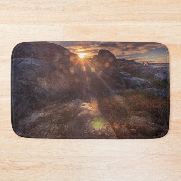 Item preview, Burren Rocks Sunrise, County Clare - Irish Landscape designed and sold by AOKeeshkaPhotos.