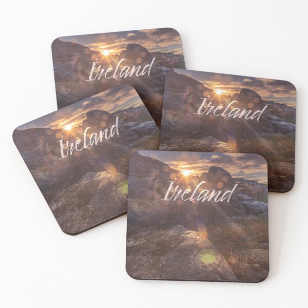 Item preview, IRELAND- Burren Rocks Sunrise, County Clare - Irish Landscape designed and sold by AOKeeshkaPhotos.