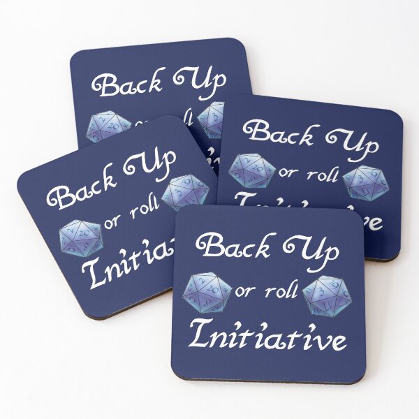 Item preview, Back Up or roll Initiative (Blue version) designed and sold by -Solarly-.