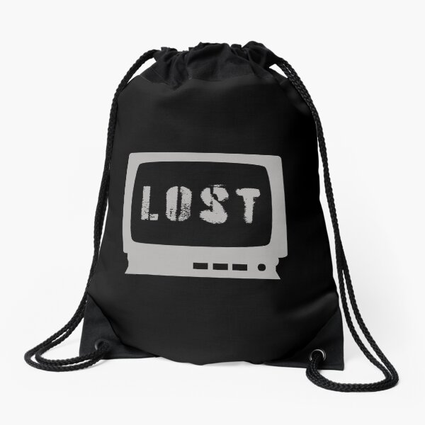 Lost Retro TV Drawstring Bag