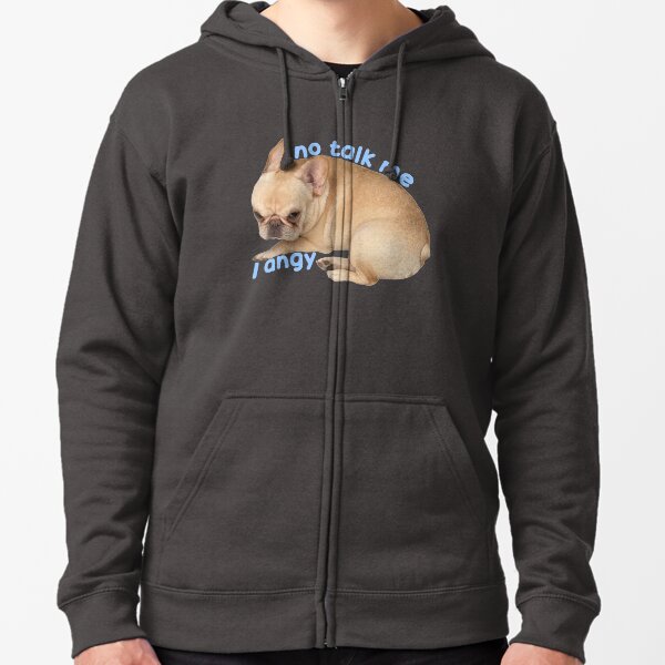 No Talk Me I Angy Marshy Zipped Hoodie