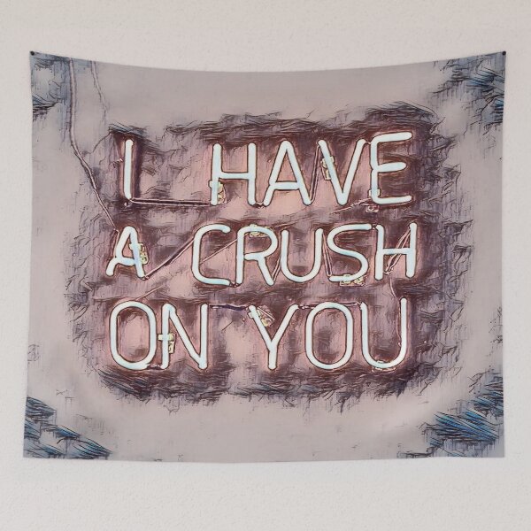 Item preview, GALATHI Valentine I have a Crush on You Blue - Valentine designed and sold by Galathi Designs.