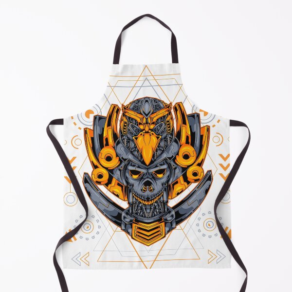 Item preview, Sacred Geometry Skull Samurai Bird Robot designed and sold by JTS STORE.