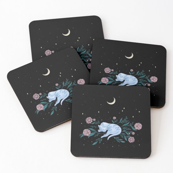 Item preview, Cat Dreaming of Moon designed and sold by episodicDrawing.