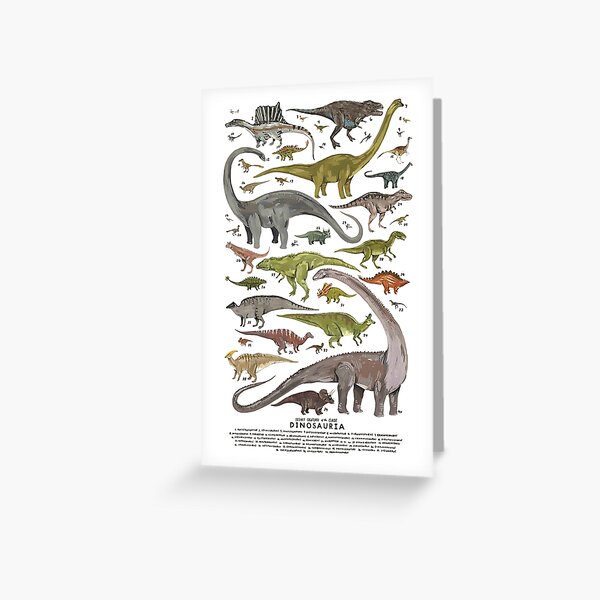 Dinosauria  Greeting Card