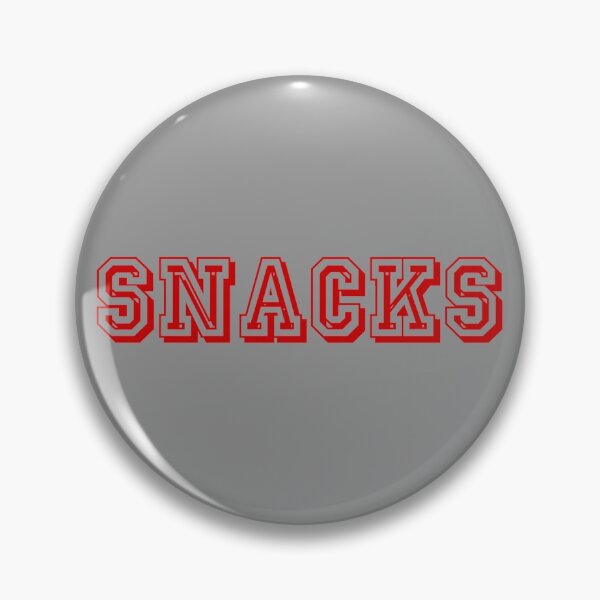 Item preview, SNACKS (Collegiate style) (red) designed and sold by DotorEaon.