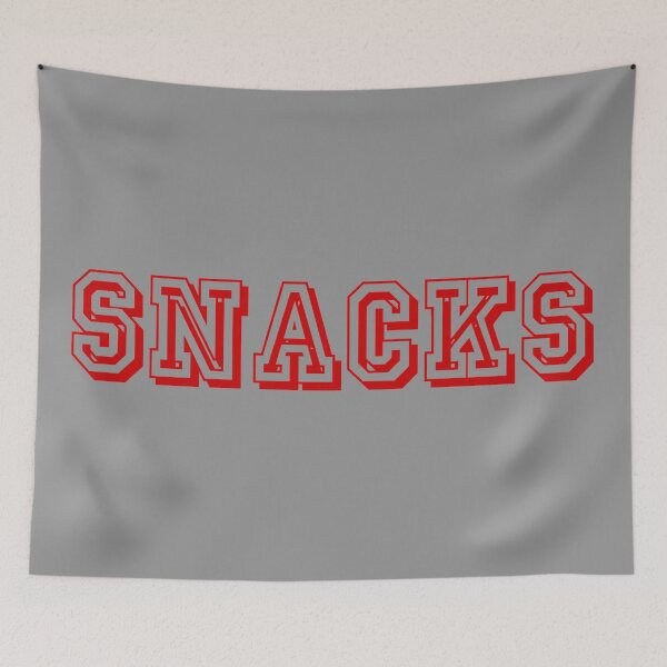 Item preview, SNACKS (Collegiate style) (red) designed and sold by DotorEaon.