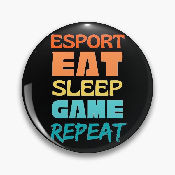 Artikelvorschau, Esport Eat Sleep Spielwiederholung entworfen und verkauft von Joy Poddar.