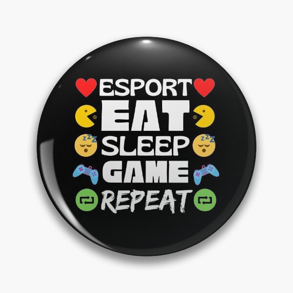 Artikelvorschau, Esport Eat Sleep Spielwiederholung entworfen und verkauft von Joy Poddar.