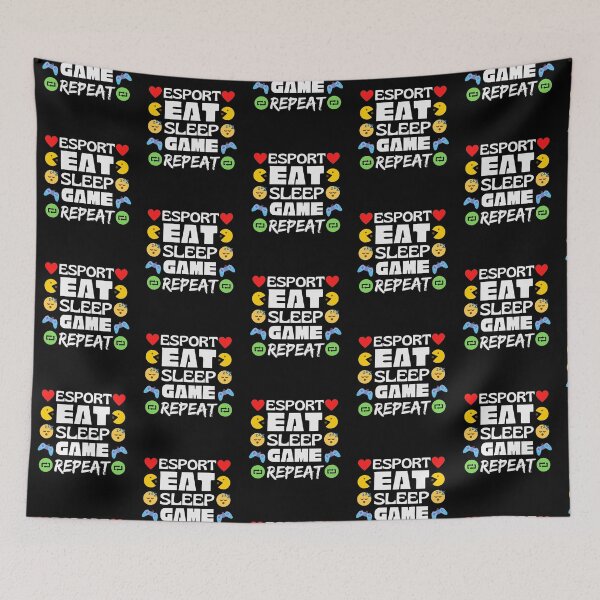 Item preview, Esport Eat Sleep Game Repeat designed and sold by Joy Poddar.