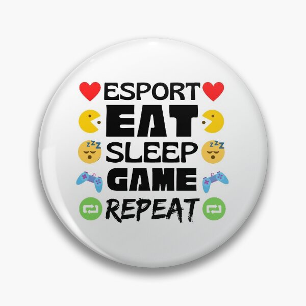 Artikelvorschau, Esport Eat Sleep Spielwiederholung entworfen und verkauft von Joy Poddar.