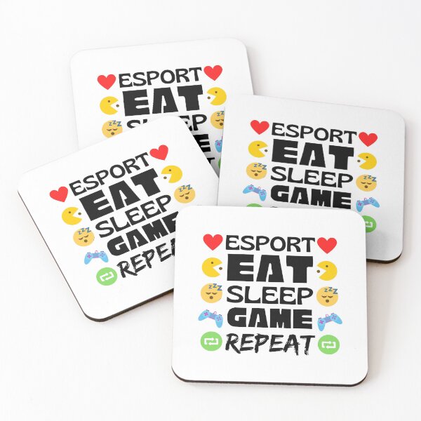 Item preview, Esport Eat Sleep Game Repeat designed and sold by Joy Poddar.
