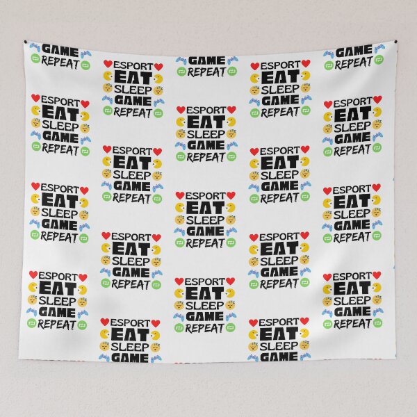 Item preview, Esport Eat Sleep Game Repeat designed and sold by Joy Poddar.