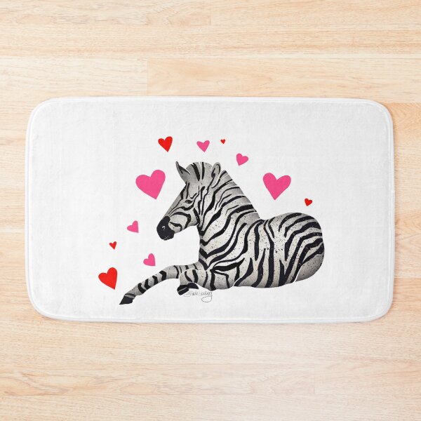 Item preview, Zebra with Hearts by Linda Sholberg designed and sold by Linda Sholberg.