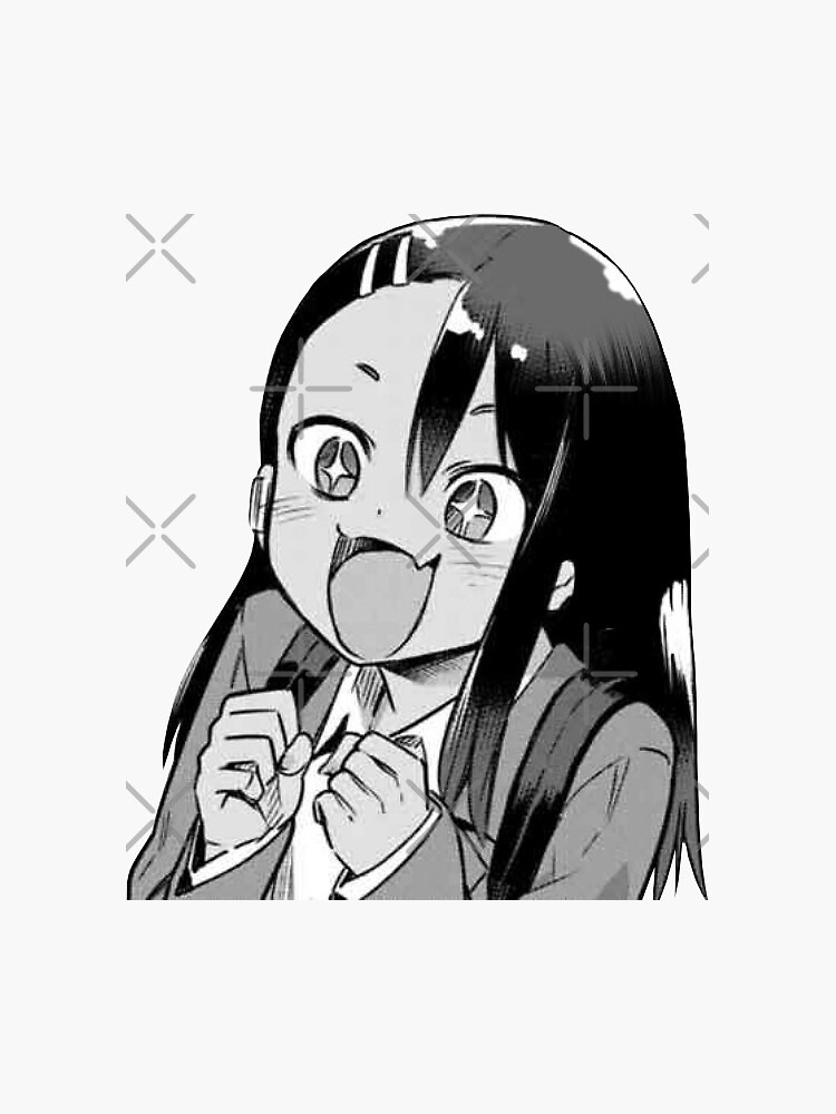 Nagatoro Hayase - The Sassy Waifu from Don't Toy with Me, Miss Nagatoro  anime and manga Sticker for Sale by theUltZombie