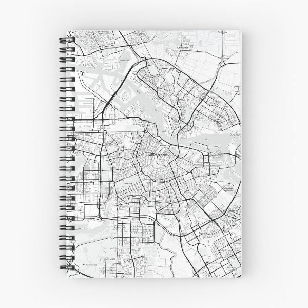 Item preview, Amsterdam, Netherlands Map (Theme 1) designed and sold by Mapnify.