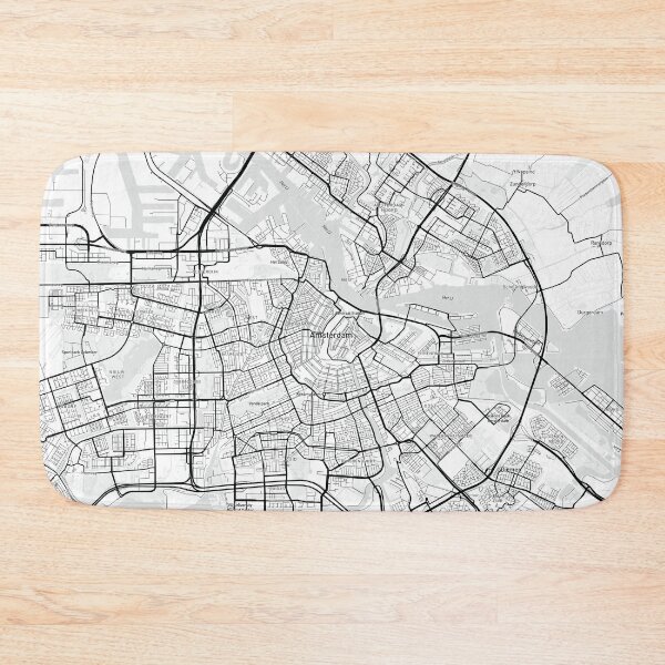 Item preview, Amsterdam, Netherlands Map (Theme 1) designed and sold by Mapnify.