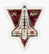 CCCP Space Shuttle Badge Sticker
