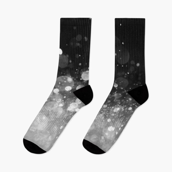 Item preview, Abstract white shiny lights on black background II designed and sold by fowons.