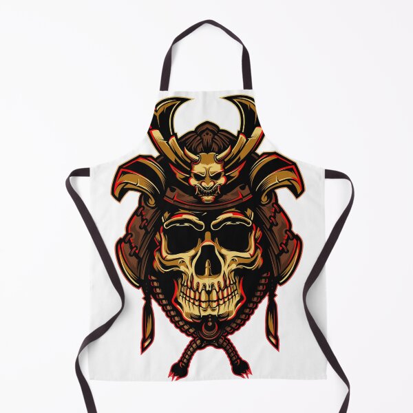 Item preview, Golden Samurai Skull Art designed and sold by JTS STORE.