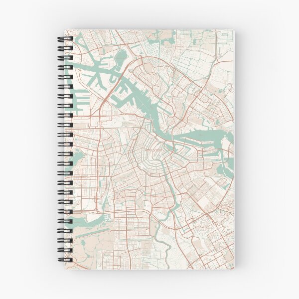 Item preview, Amsterdam, Netherlands Map (Theme 2) designed and sold by Mapnify.